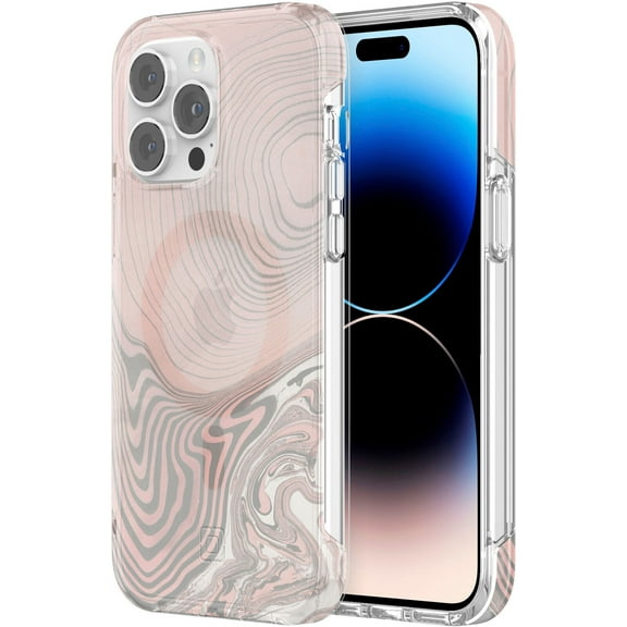 Incipio - Forme Protective MagSafe Case for iPhone 14 Pro Max - Topographic Pink