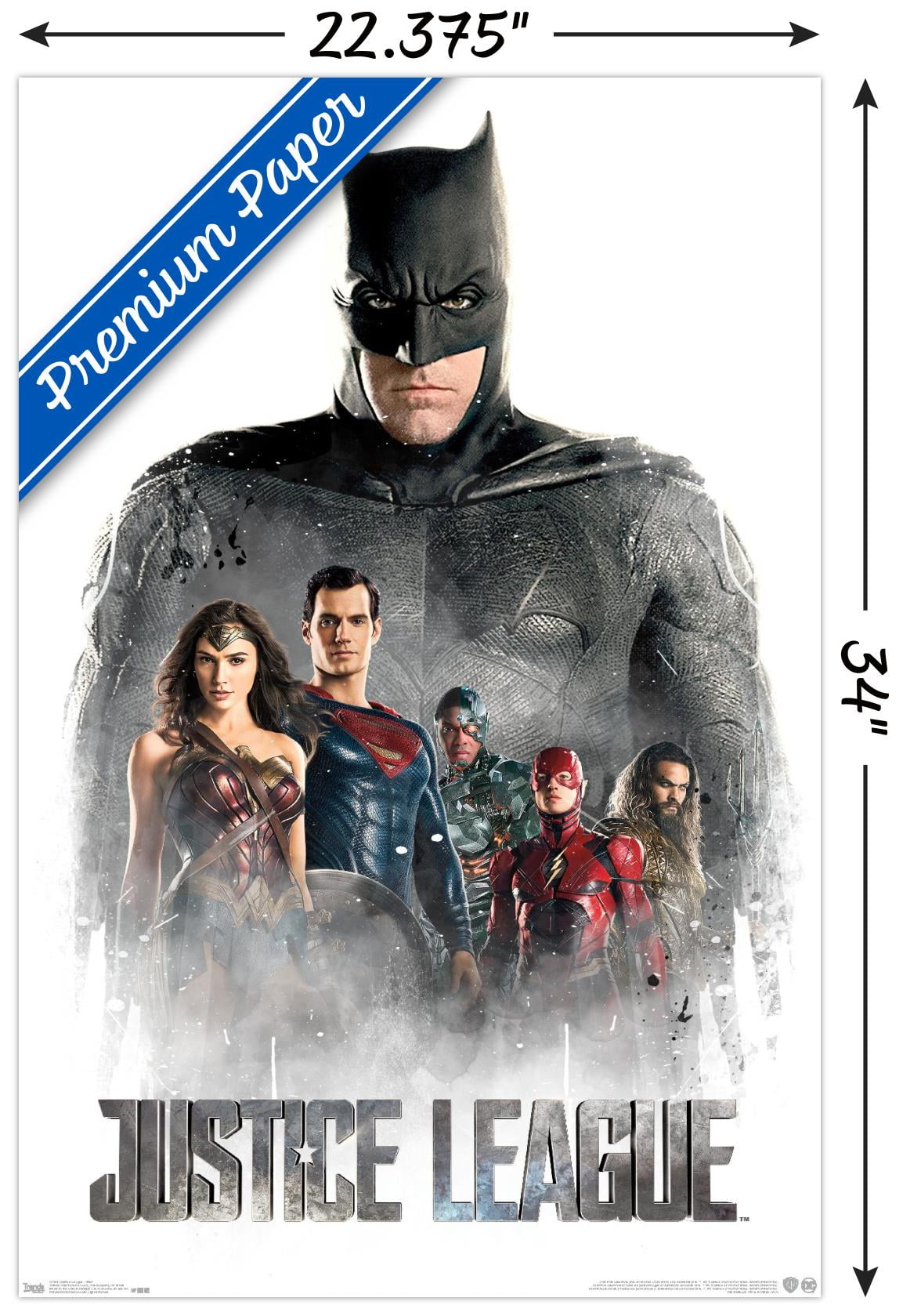DC Comics Movie - Justice League - Characters in Mist Wall Poster, 22.375" x 34"