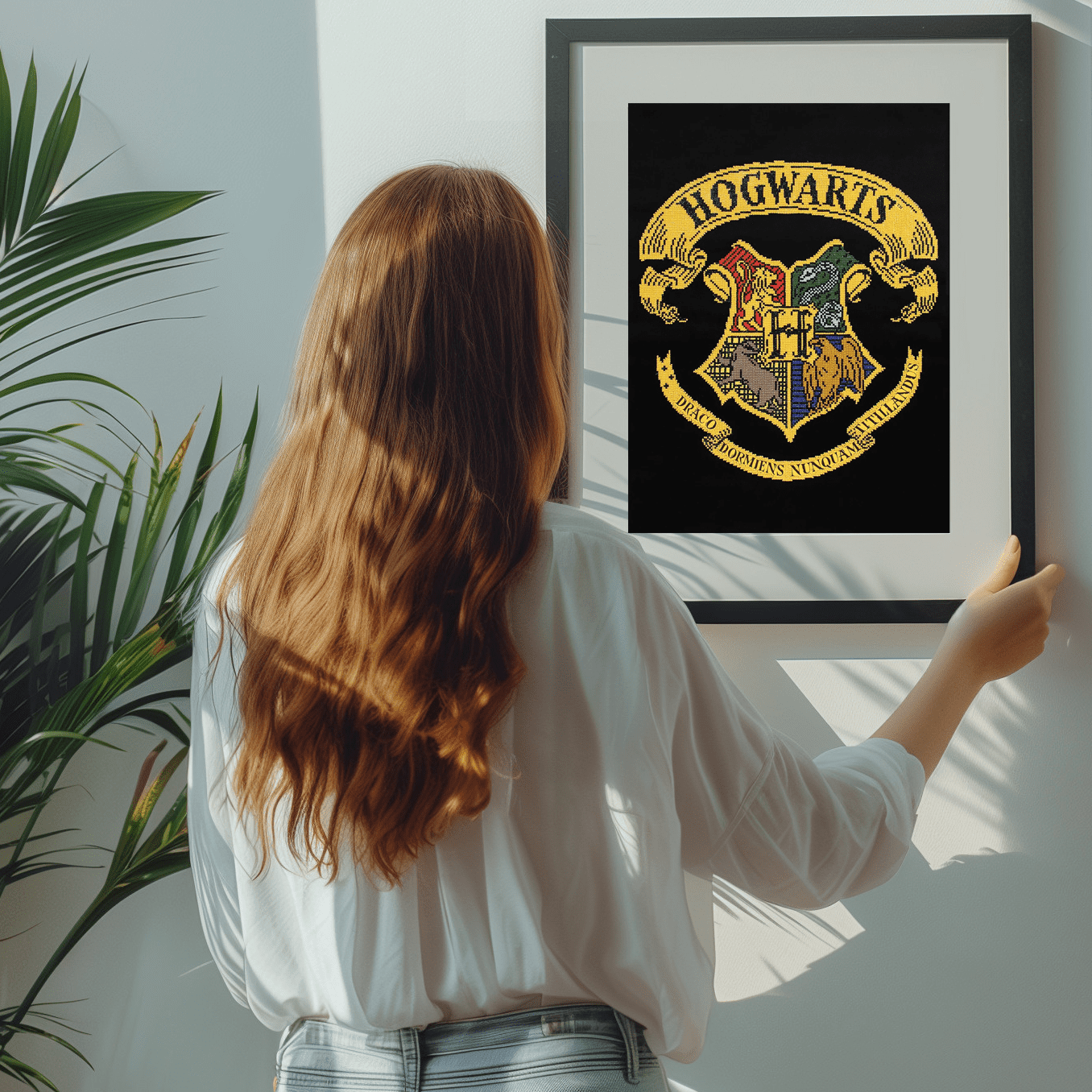 Diamond Painting Kit Advanced Hogwarts Crest
