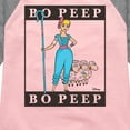 thumbnail image 3 of Toy Story 4 - Type Block Bo Peep - Toddler & Youth Girls Raglan Graphic T-Shirt, 3 of 5