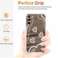 thumbnail image 5 of Heart Girly Case for Samsung Galaxy S23 ,Aesthetic Art Design Pattern TPU Shock Proof Cover Case, 5 of 6