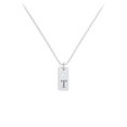 thumbnail image 1 of Collier Étiquette Initiale avec Pierre de Naissance, 1 of 6