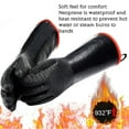 thumbnail image 4 of Baohd 2Pcs Gloves Heat Oil Splash Resistant Neoprene Mitten Waterproof Non-slip Gloves, 14 Inch, 4 of 7