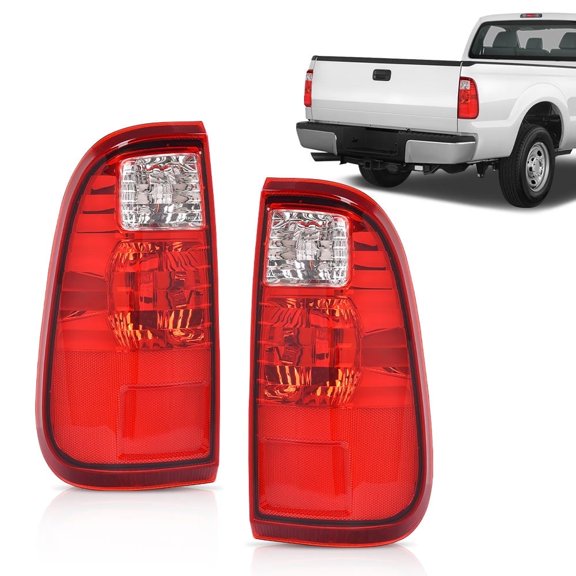 PIT66 Tail Lights Lamp Pair w/o Bulbs Rear Tail Light Assembly Fit for Ford F250 F350 F450 F550 Super Duty 2008-2016 BC3Z13404A, BC3Z13405A, FO2801208, FO2800208