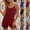 Wine, variant on Fancifize 2 Piece Lounge Sets for Women Scoop Neck Sleeve Pjs Shorts Pj Shorts Summer Casual Pajama Set