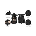 thumbnail image 4 of BLISSFUL STEP Lace Mesh Heels Peep Toe Stiletto Heel Sandals for Women Black(Size 6), 4 of 7