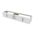 thumbnail image 3 of Alpine 84" Wood Floating Vanity Base with Chrome Handles in White, 3 of 5