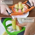 thumbnail image 4 of Newness 5.12 Inch Extra Large Apple Slicer, 16-Slices Heavy Duty Apple Cutter, Durable Apple Corer, Stainless Steel Apple Slicer and Corer - for Apple, Potato, Onion and More, Red, 4 of 10