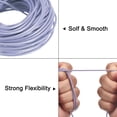 thumbnail image 3 of 20 Yards 3mm Round Leather Cord Lacing String for DIY Crafts, Light Purple, 3 of 6