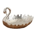 thumbnail image 2 of Plato de frutas, soporte para almacenar alimentos, mostrador decorativo, plato para servir bocadillos de aleación de zinc plata, 2 of 9