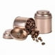 thumbnail image 4 of 6Pcs Tea Tins Canister with Airtight Double Lids,Mini Tin Can Box and Small Round Kitchen Canisters for Tea (Rose Gold), 4 of 5