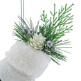 thumbnail image 4 of Holiday Time White Glitter Skate With Greenery Ornament, 4 of 4