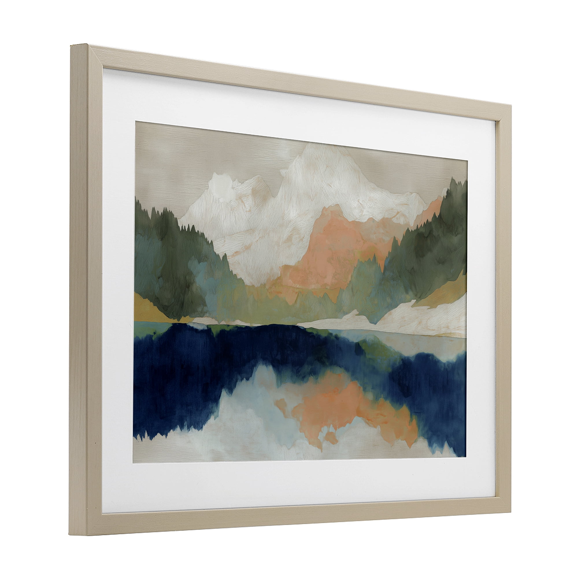 Stupell Industries Alpine Autumn Lake Reflection Birch Framed Print Under Glass, design by Chromatic Storm Studio