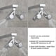 thumbnail image 4 of Brass Diverter Valve Shower Shut-off Valve 2-way Y Splitter 1/2 Inch For Shower Hose And Shower Head Chrome, 4 of 4
