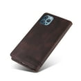 thumbnail image 3 of Wallet Case for iPhone 13 Pro, Soft TPU Protective Shockproof Flip Purse Phone Case with Kickstand Credit Card Cash Slots Holders Magnetic Clasp Folio Case for iPhone 13 Pro(6.1inch 2021),Brown, 3 of 11