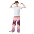 thumbnail image 2 of FORMRS Kids Pajama Pants with Pockets Size 6-8Y Boys Lounge Sleep Bottoms, Pixel Floating Hearts, 2 of 8