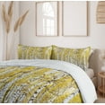 thumbnail image 6 of Ambesonne Autumn Duvet Cover Sets, Forest Golden Leaves, 2-King, Yellow Grey, 6 of 7
