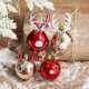 thumbnail image 4 of 2 bolas de Navidad de alce, adornos para árbol de Navidad, adornos colgantes para el hogar, fiesta de Año Nuevo, Navidad 2022, 4 of 5