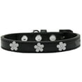 thumbnail image 6 of Dog, Puppy  Pet Widget Fashion Collar, "Silver Flower", 6 of 10