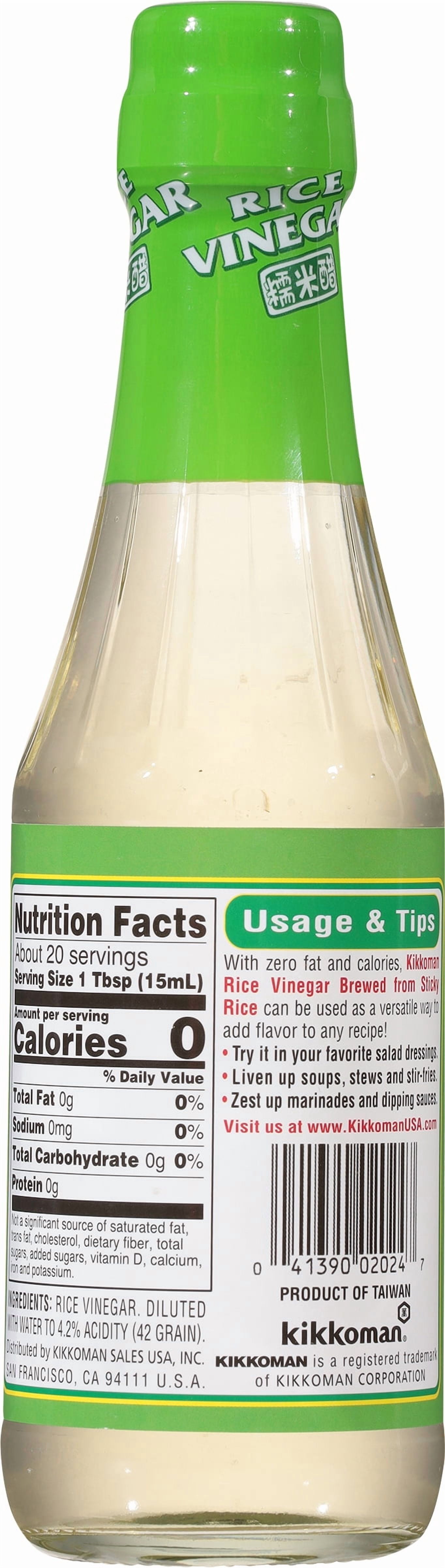 Kikkoman Kosher Rice Vinegar, 10 fl oz Bottle