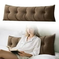 thumbnail image 1 of Soft Bed Backrest Cushion Polyester Fabric Versatile Design Removable Washable Ergonomic Support for Sitting Sleeping Sofa Chair Bed, 1 of 8