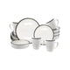 thumbnail image 2 of Red Velvet Vajilla Ceramica Moderna Elite de 16 Piezas para 4 Personas | Platos, Tazón y Tazas | Diseño Elegante | Apto para Microondas, 2 of 7