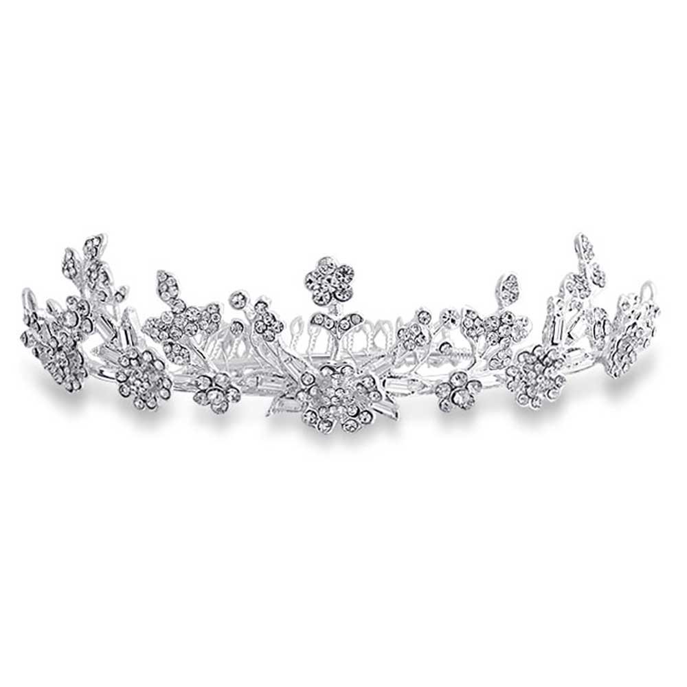 Headpiece Hair Accessories Flowers Vine Leaves Crystal Headband