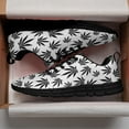 thumbnail image 3 of Marijuana Shoes for Men Women 420 Weed Running Sneakers Lightwieght Breathable Pot Leaf Tennis Shoes Black Size 7.5, 3 of 5