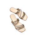 thumbnail image 2 of AXXD Women's Dress Sandals Summer Gold Comfort Flat Trendy Mothers Day, 2 of 5