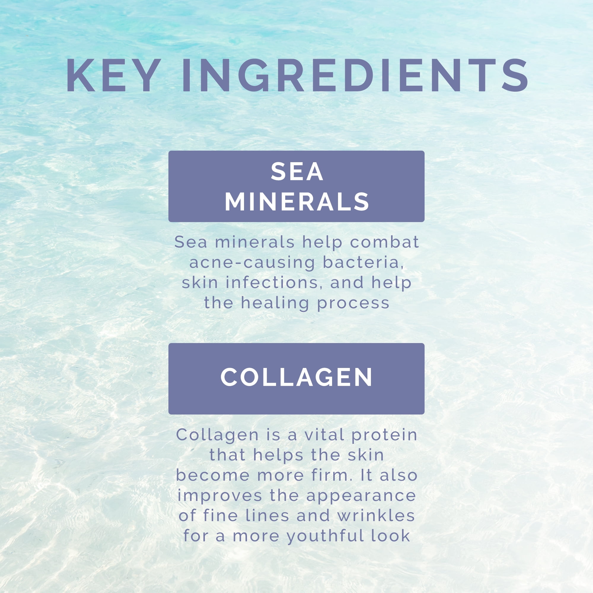 Vitamins and Sea beauty Amino Gel Sea Minerals & Collagen Facial Cleanser, All Skin Types, 8 fl oz