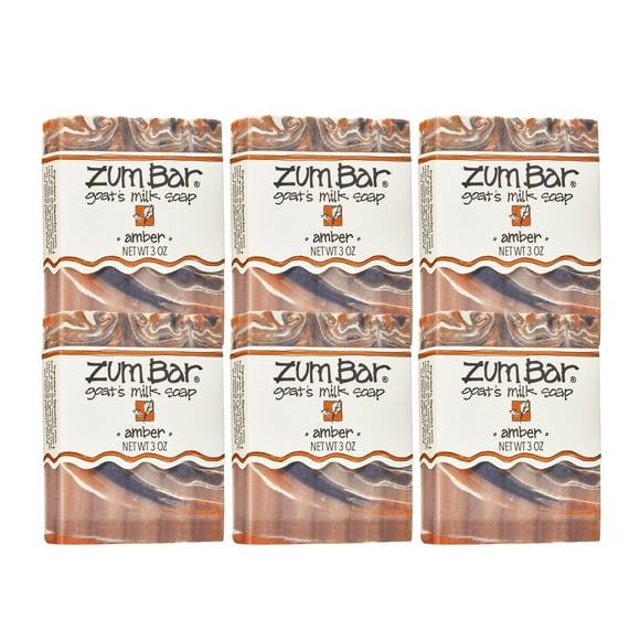 Jabón de leche de cabra Zum Bar - Ámbar - 3 oz (paquete de 3)