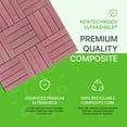 thumbnail image 2 of UltraShield Naturale 1 ft. x 1 ft. Quick Deck Outdoor Composite Deck Tile in Seoul Pink (10 sq. ft. Per Box), 2 of 7
