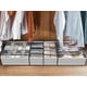 thumbnail image 4 of Simple Houseware - Juego de 4 divisores para cajones, organizador de ropa interior, color gris, 4 of 5
