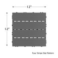 thumbnail image 2 of Pure Garden 6-Pack of Interlocking Weather-Resistant Deck Tiles (Dark Gray), 2 of 8