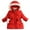 ZA-Red, variant on Raincoat for Boys Girl's Winter Parka Coat Long Waterproof Warm Fleece Puffer Jacket Red,Size for 6-7 Years