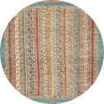 thumbnail image 1 of Ahgly Company Indoor Round Abstract Gold Brown Oriental Area Rugs, 5' Round, 1 of 6