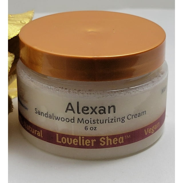 Lovelier Shea Alexan Moisturizing Cream Pure Sandalwood, 2 Pack