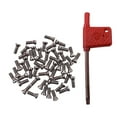 thumbnail image 3 of 50Pcs M3 X 10mm Insert Torx Screw for Carbide Inserts Lathe Tool & Screwdriver, 3 of 8