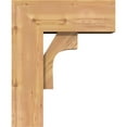 thumbnail image 3 of Ekena Millwork 7 1/2"W x 18"D x 22"H Westlake Block Smooth Bracket w/ Offset Brace, Western Red Cedar, 3 of 25