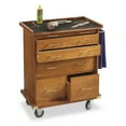thumbnail image 2 of CASTLECREEK Rolling Storage Cabinet Oak, 2 of 6