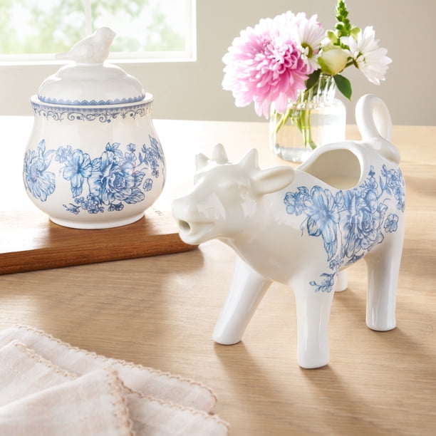 The Pioneer Woman Agatha Stoneware Sugar Bowl and Creamer Set