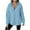 Light Blue, variant on Womens Sweatshirts Quarter Half Zip Pullover Oversized Hoodies Fall Fashion Winter Fleece Jackets Sweaters Brown M