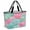 Green, variant on Green Pink Shell Beach Bag for Women, Large Breathable Mesh Beach Tote Bag, Coastal Summer Beach Ocean Conch Sandproof Lightweight Travel Bags for Vacation Picnic Swimming Pool 15.7"x15.7"x9.1"