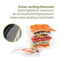 thumbnail image 4 of NESCO® Vacuum Seal Bag and Roll Variety Pack, 5 Pre-Cut Quart, 5 Pre-Cut Gallon, and 1 Roll, 4 of 10