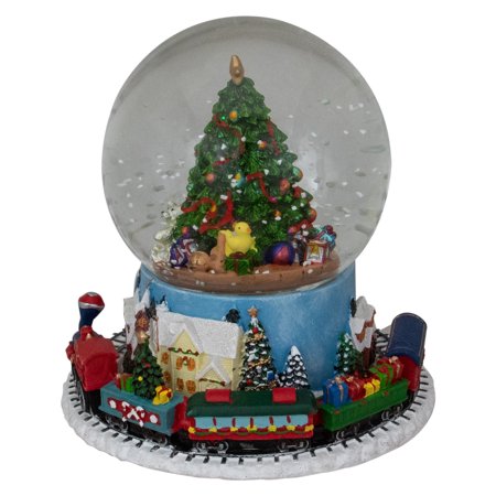 7&quot; Revolving Train Around Christmas Tree Snow Globe | Walmart Canada