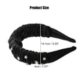 thumbnail image 2 of Unique Bargains 1 Pcs Rhinestone Headband Faux Crystal Headbands Hair Accessories for Women Black 1.57 Inch Wide, 2 of 7