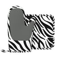 thumbnail image 2 of DouZhe Oven Mitts and Pot Holders Sets, Abstract Animal Zebra Stripes Prints Non-Slip Heat Resistant Kitchen Oven Silicone Glove, 2 of 7