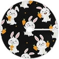 thumbnail image 1 of FMSHPON Easter Tree Skirt Colorful Eggs Bunny Xmas Christmas Tree Skirt Stand Mat for Holiday Party Decoration Indoor Outdoor 48 inches, 1 of 6