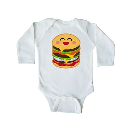 

Inktastic Hamburger Kawaii Gift Baby Boy or Baby Girl Long Sleeve Bodysuit