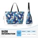 thumbnail image 4 of Fotbe Blue and White Butterflies Bolsa de Viaje para Playa - Resistente al Agua, Bolsa Tote de Gran Capacidad y Ligera con 7 Bolsillos para Mujeres y Hombres, 4 of 7